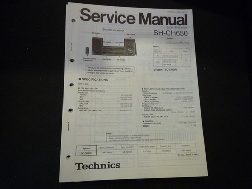Original service manual - service,