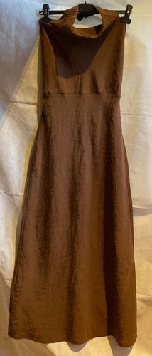 Zara draped halter midi dress - halter,