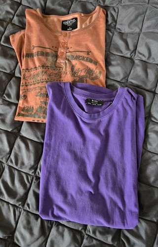 2tlg herren shirt - konvolut, mix