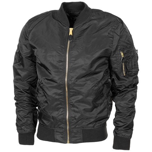 Airforce jacke ma1 schwarz - us,