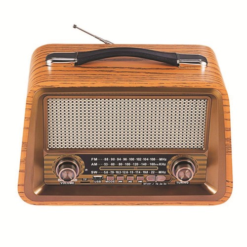 Tragbares retro radio aus - tragbares, retro-radio