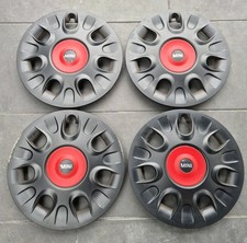 Mini R50 R52 R53 Radkappen Schwarz Lackiert Mit Rot 15"