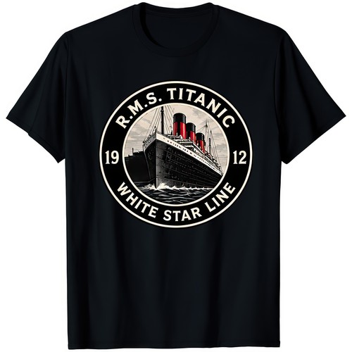 Rms titanic white star - star, line