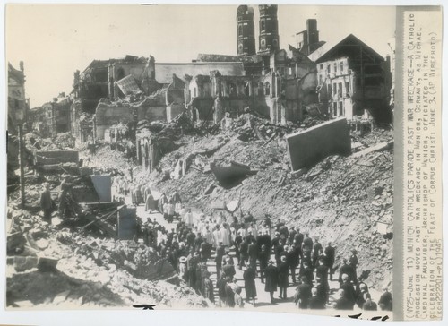 1945 münchen ruinen - münchen,