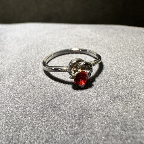 Versilberter damenring mit - versilberter,