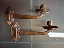 2 Antike Klavierleuchter