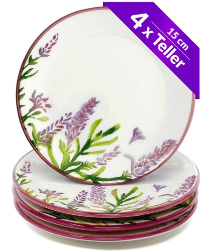 Keramik teller lavendel - lavendel, 4er