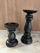Set kerzenständer holz - kerzenständer,