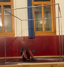 Merostangen und Knoten, Merosystem (für einen Würfel 2x2m geigenet)  