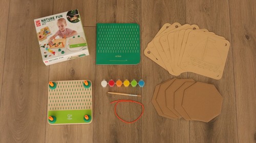 Hape kunst set - kunst-set, blumenpresse
