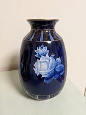 Seltene Künstler Vase Villeroy & Boch Bonn Mehlem signiert J. Müller 20er Jahre