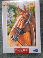 Puzzle: Pferdekopf Gemälde-Design/ selten neu + originalverpackt