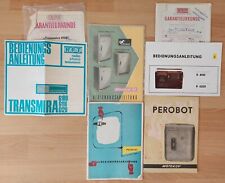 Konvolut Werbung Bedienungsanleitungen DDR - RFT Stern - RAFENA - PEROBOT - usw.