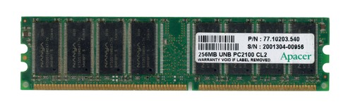 Arbeitsspeicher apacer 256mb - apacer,