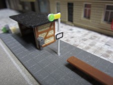 SP1302 Bushaltestellenschild  8 Stück Spur N