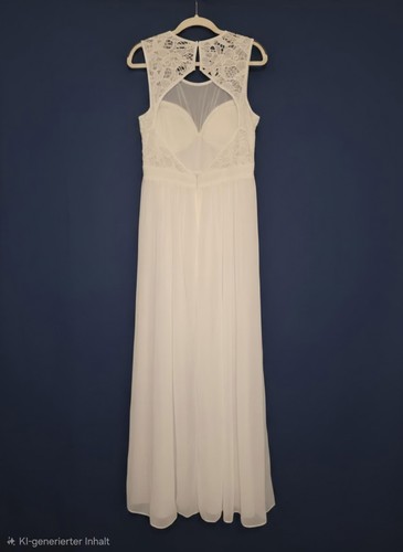 Brautkleid weiß mit spitze - mit,