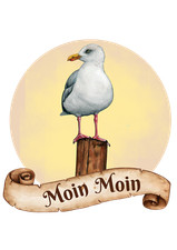 Möwe Maritim Aufkleber WOMO