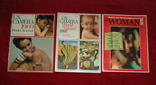 3 x vintage Foto Zeitschrift 1968 1969 1970 2 x U.S.CAMERA + WOMAN