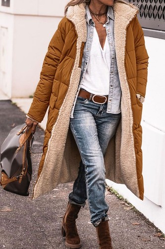 Damen winter steppmantel - steppmantel, warm