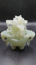 Jade Figur China Deckel Dose