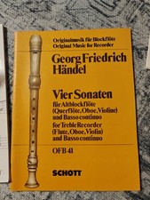 Noten - Georg Friedrich Händel - Vier Sonaten