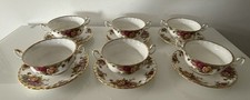 Royal Albert Bone China England Old Country Roses Suppentassen mit Unterteller