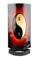 Bernsteinlampe Oval, Buddha /