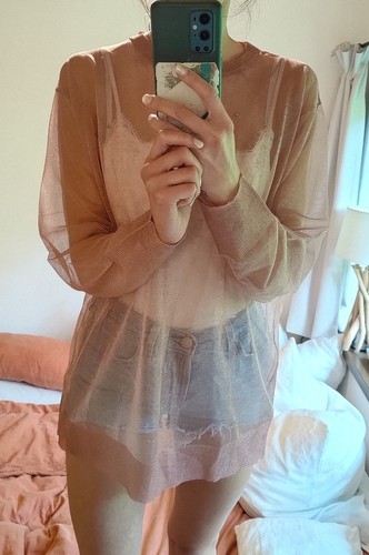 Zara shirt pulli pullover mesh - zara,