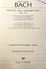 25 Chornoten gebraucht - J. S. Bach - "Nach dir, Herr, verlanget mich" BWV 150