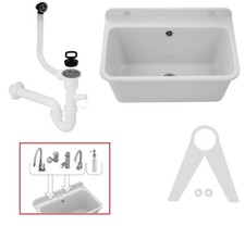 Ausgussbecken Weiss XXL