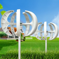 Lantern Windgenerator Windkraftanlage Windrad Turbine Rot 5 Blade 600W 12V