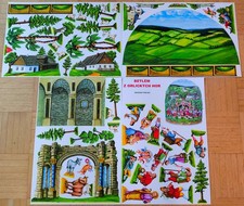 Weihnachtskrippe Papier Pappe