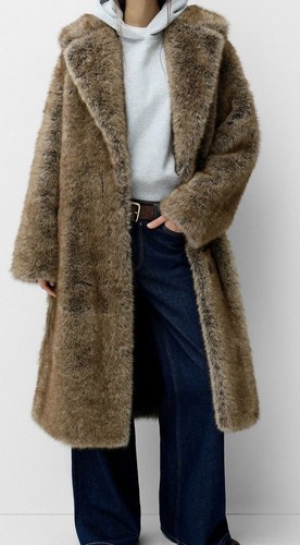 Bershka damen kunstpelz mantel - bershka,