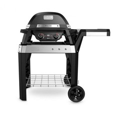 Weber PULSE 2000 Outdoor-Elektrogrill mit Rollwagen, Schwarz