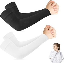 2 Paare Arm Sleeve Gaming, Armstulpen, Armschoner Volleyball Damen, Armlinge Dam