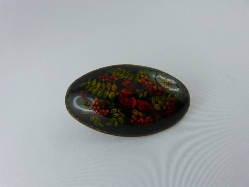 Vintage lack brosche - lack,