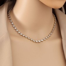 37cm Damen Halskette Diamond