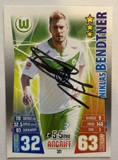 Niklas Bendtner VfL Wolfsburg Topps Match Attax 2015/16 orig. sign!