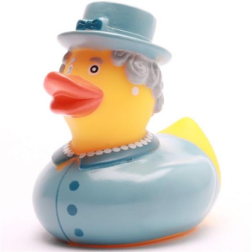 Badeente queen blau - badeente,