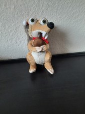 Ice Age Scrat Stofftier Weihnachten 23cm Beige Weihnachtsmütze Kollision Voraus