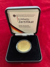 100 Euro Goldmünze 2002 - Übergang zur Währungsunion - Prägestätte - F