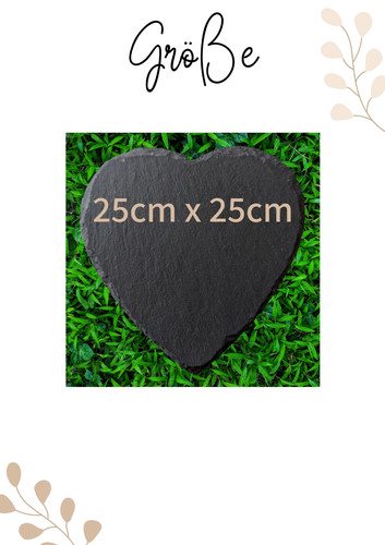 Schieferherz 25cm