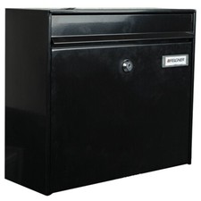 FELGNER Briefkasten Sellin mit Namensschild in schwarz