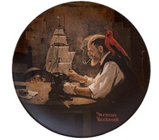 Knowles Norman Rockwell The Ship Builder 1980 Ltd Ed Teller Neu OVP 14558 M