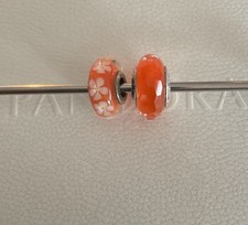 Set 2 PANDORA Charms Murano