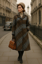 Vintage 60er 70er Wollmantel