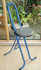 STEHSTUHL / BÜGELSTUHL / STEHHILFE  HÖHEN VERSTELLBAR IN BLAU VON VARESA