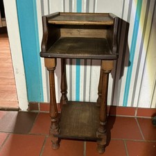 Antike Telefonbank Eiche