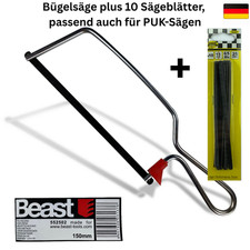 Bügelsäge + 10 Sägeblätter