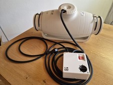 S&P Rohrventilator TD350/125 mit SCNR5 Stufentrafo, fertig verkabelt,geräuscharm
